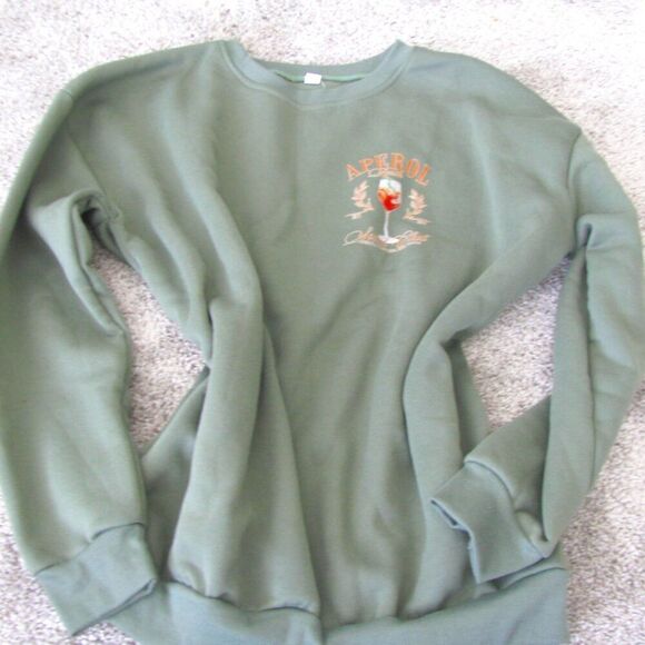 NWT Italian Aperol spritz sweatshirt - Picture 4 of 8